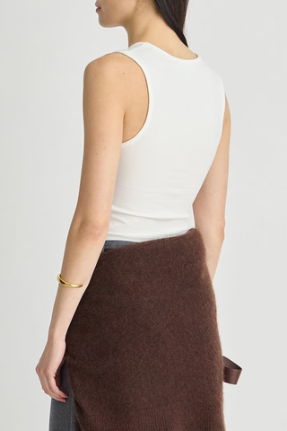 Uri Low-Cut Tank | Cream