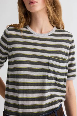 Striped True Crewneck | Beetle Multi
