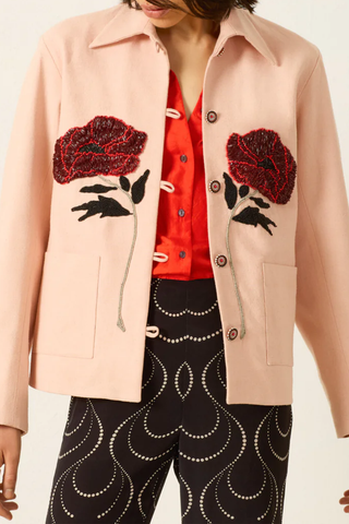 Jude Ruby Poppy Jacket | Light Pink