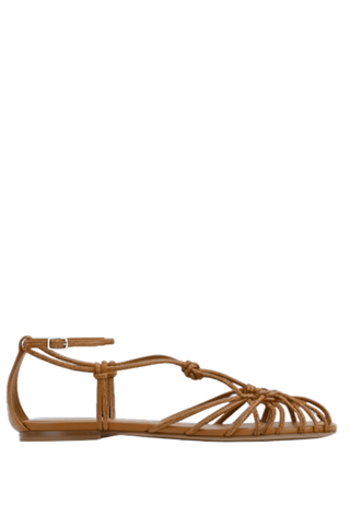 Flat Nappa Leather Sandals | Mousse