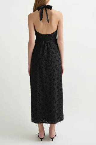 Salma Halter Dress | Black