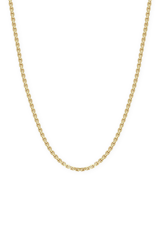 14K Gold Extra Small Box Chain Necklace