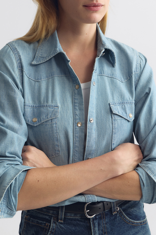 Travis Chambray Shirt | Indigo