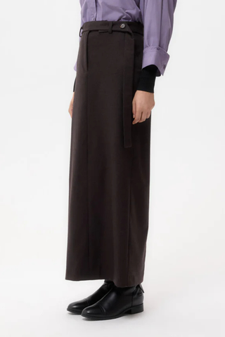 Slit Skirt | Chocolate