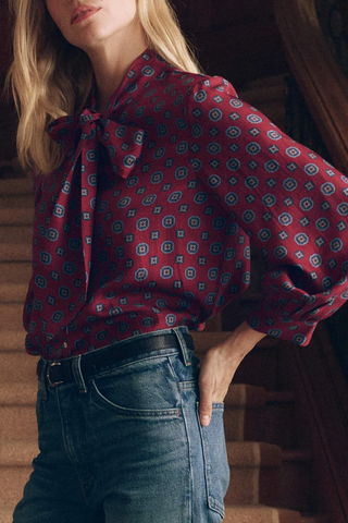 The Zenith Top | Medallion Tie Print