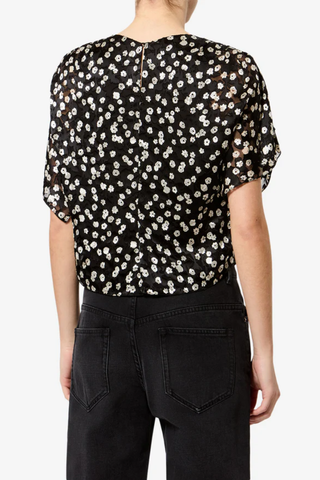 Hervane Top | Black/Ecru