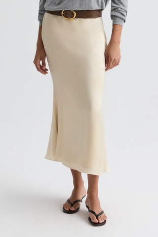 At Last Midi Skirt | Parchment