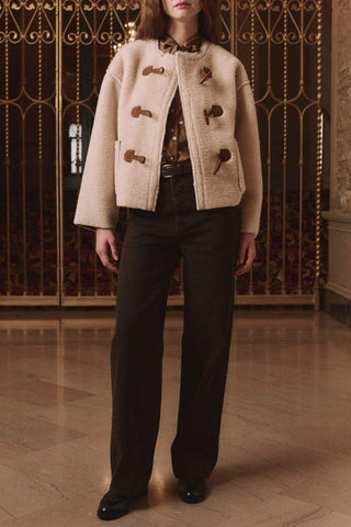 The Woodside Toggle Coat | Cream