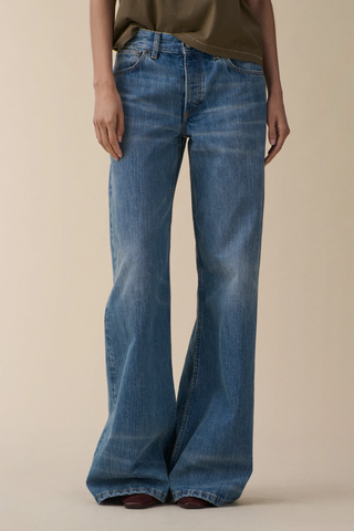 Kyoto Jean | Mid Blue Righe