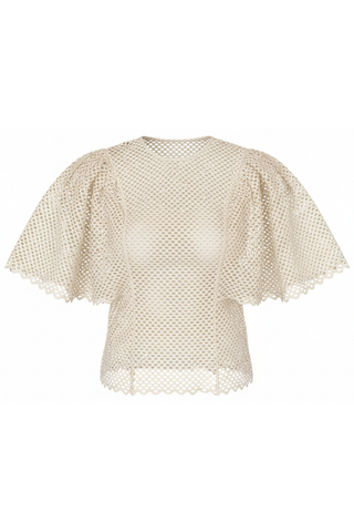 Hera Eyelet Cotton Top | Cowrie