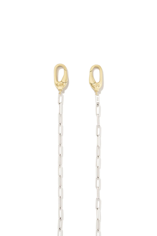 Mixed Paperclip Chain Sterling Silver/14K Gold | 16"