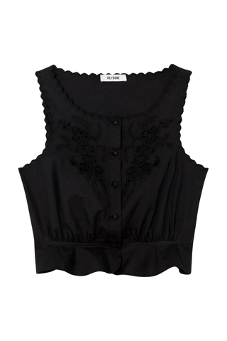 Jerry Tank Blouse | Black