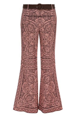 Ottie Flared Pant | Coral Paisley