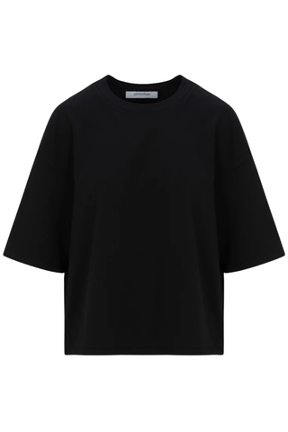 Supima Cotton Boxy Tee | Black