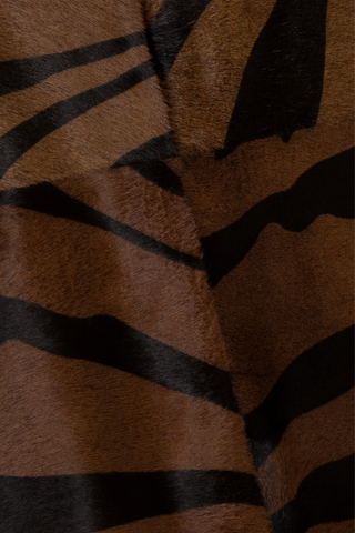 Tobiana Leather Midi Skirt | Zebra