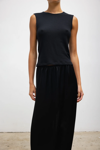 Barb Midi Skirt | Black