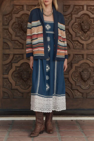 The Mountain Lodge Cardigan | Taos Stripe