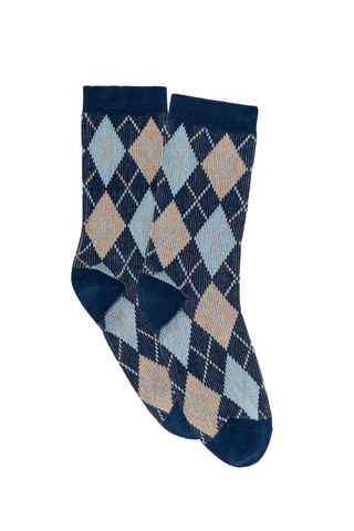 The Argyle Socks | Navy Multi