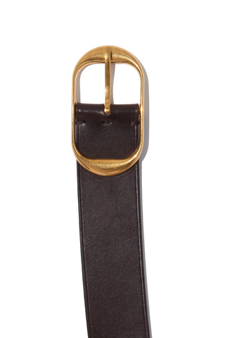 Nili Belt | Dark Brown/Antique Brass