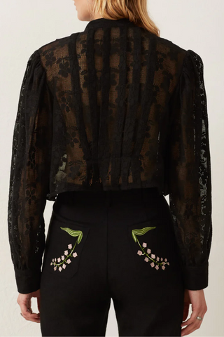 Ryland Blackjack Daisy Shirt | Black