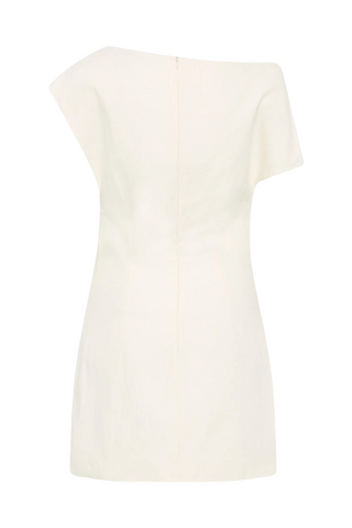 Asymmetric Mini Dress | Ivory