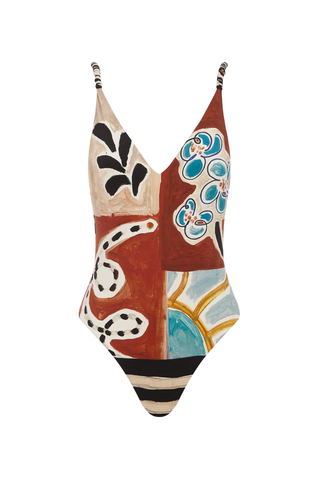 Michelle V Neck One Piece | Multi