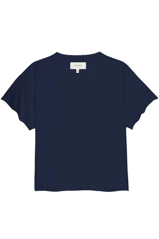 The Crop Tee | True Navy