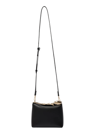 Mini Bloom Bag | Black Leather
