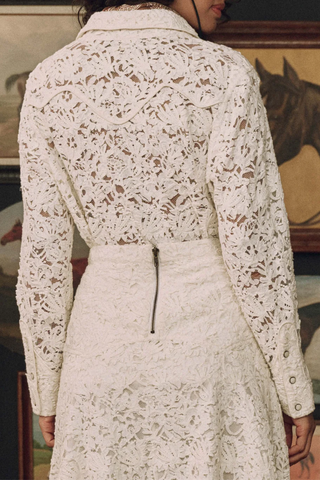 The Relic Lace Western Shirt | Cream