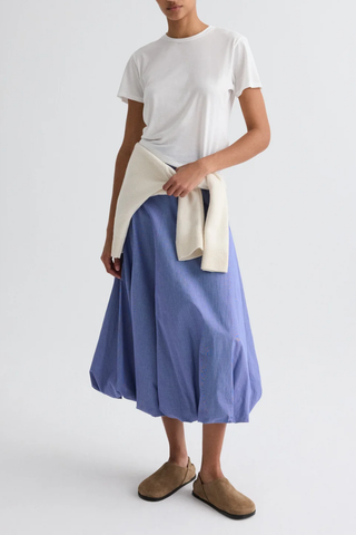 Full Intentions Skirt | White / Navy