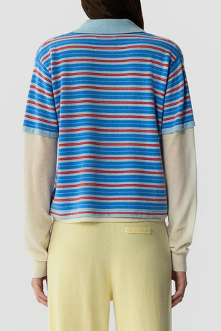 Layered Stripe Rugby | Clear Sky Combo