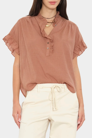 Brie Top | Ginger Brown