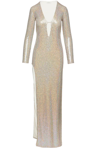Keyhole Sequin Gown | Frost