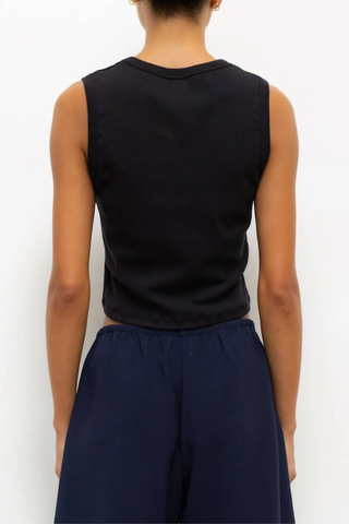 Nando Sleeveless Crew | Black