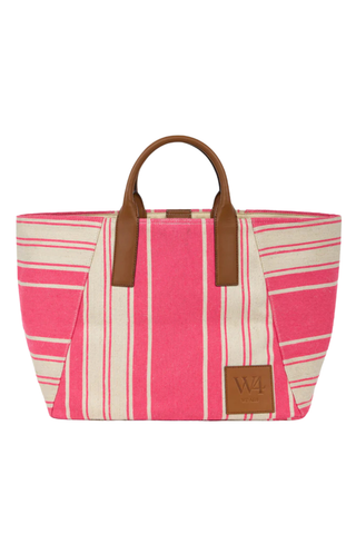 The Riviera Tote | Fuchsia Stripe