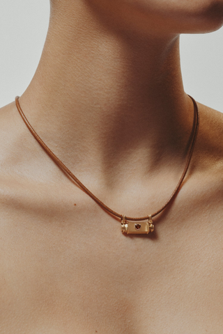 Heart Smash Locket | 44cm Leather Link