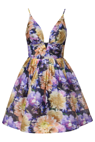 dahlia mini dress AJE Women's Dahlia Flounce Mini Dress Saint Bernard