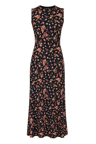Orla Sleeveless Jersey Dress | Noir Floral