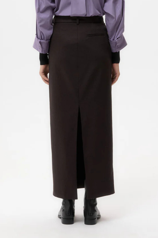 Slit Skirt | Chocolate