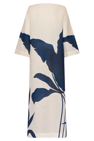 Que Energia Dress | Maxi Navy Botanicals