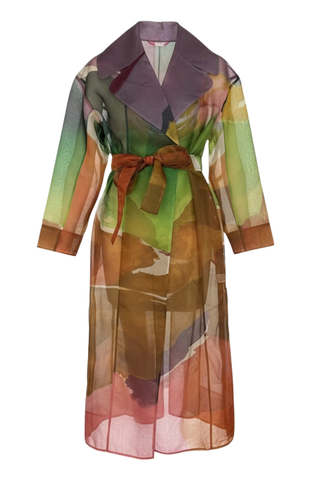 Novalie Organza Trench Coat | Nature Abhors A Vacuum