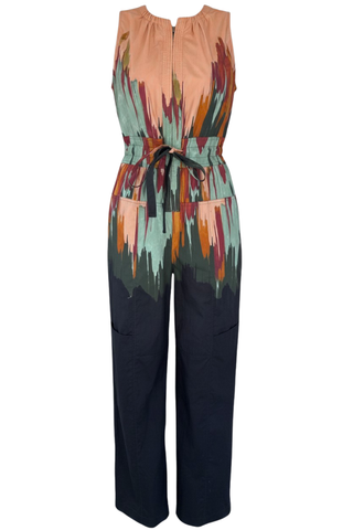 Viviana Cotton Jumpsuit | Agate