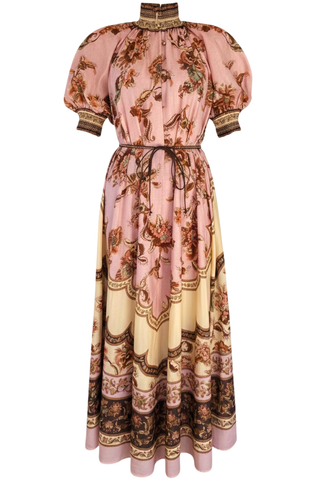 Aster Billow Maxi Dress | Mauve Jacobean