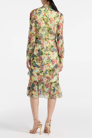 Isa Ruffle Dress | Plumeria Lemon