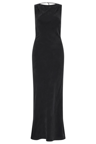 Draped Cowl Dress | Black