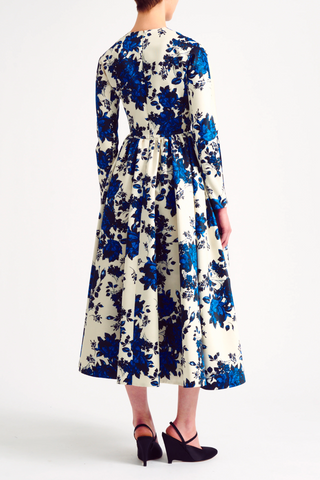 Annie Taffeta Dress | Blue Festive Bouquet Valentines Austin Annie Taffeta Dress | Blue Festive Bouquet Valentines Austin