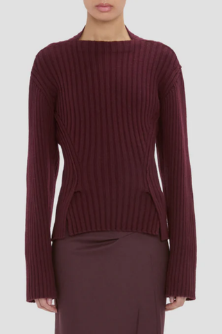 Ribbed Jumper | Acai