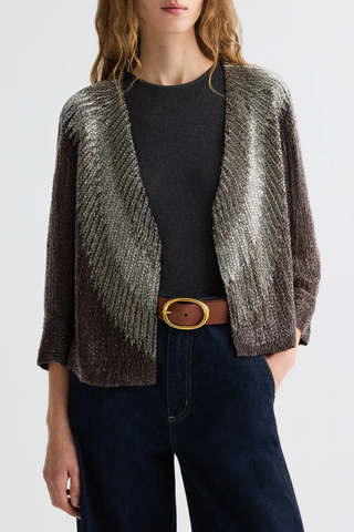 She Talks to Angels Jacket | Dark Chocolate/Gunmetal