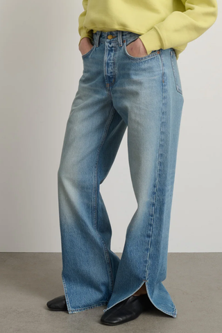 Charlot Split Hem Jean | Shell Vintage Wash
