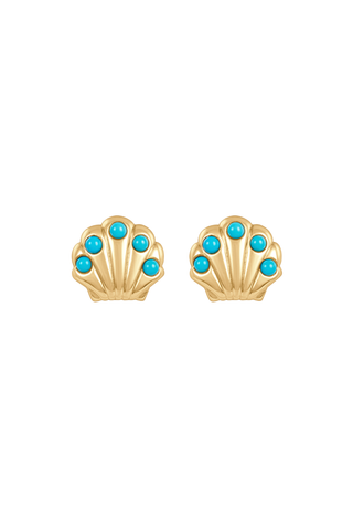 Micro Shell Stud Earrings